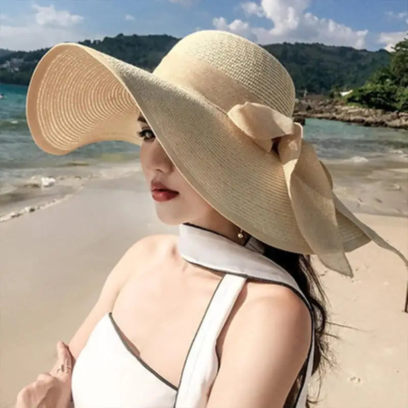 Foldable Wide Brim Straw Sun Hat - Your Essential Summer Companion