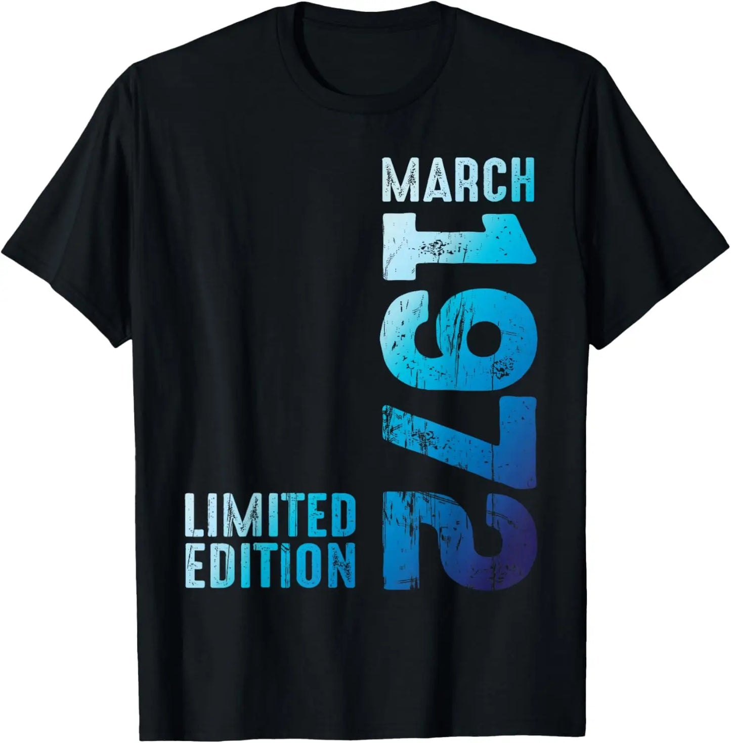 1972 Limited Edition 53th Birthday Born 1972 Unisex Neck Short Sleeve T-Shirt Casual Personalized Clothing Camisas Streetwear