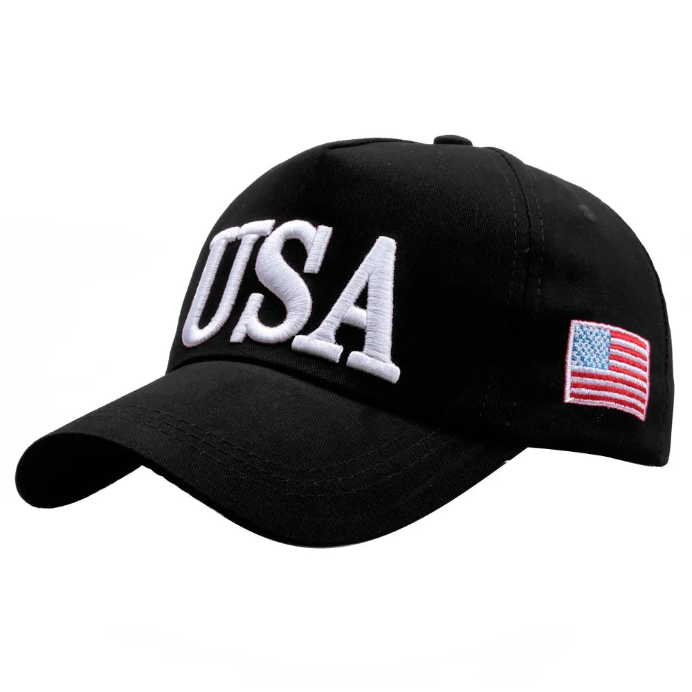 USA Flag Embroidered Baseball Cap – Classic Patriotic Style
