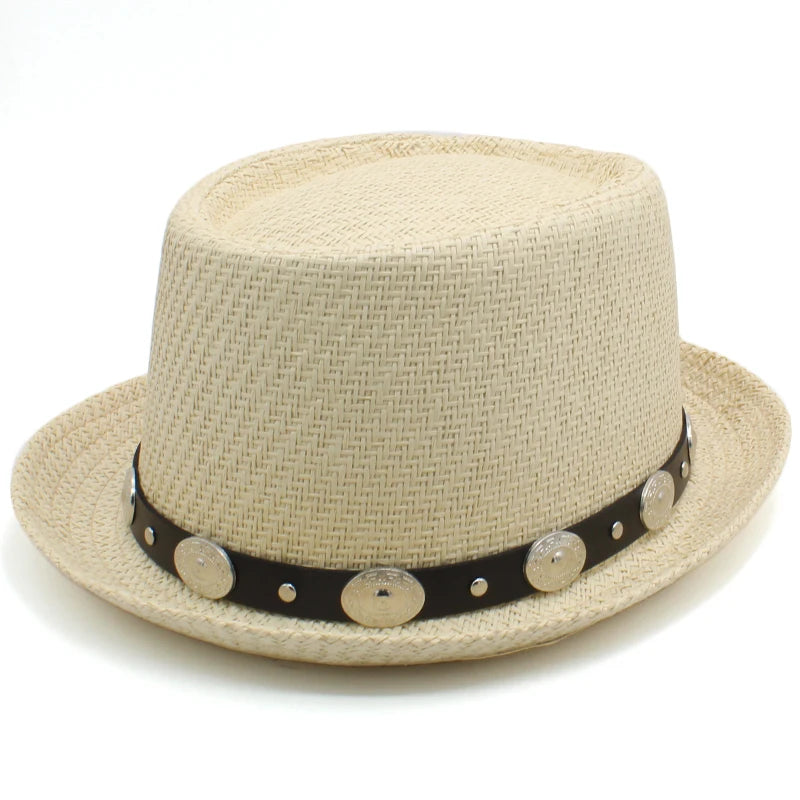 Classic Pork Pie Straw Hat – Timeless Style Meets Summer Comfort