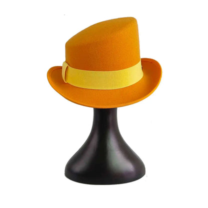 Large High-Top Fedora Hat – Gentleman's Bowler Hat British Style Magic Hat for Men Women 20 Colors