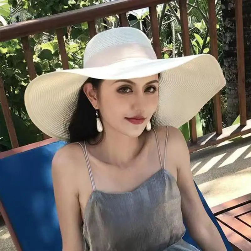 Foldable Wide Brim Straw Sun Hat - Your Essential Summer Companion