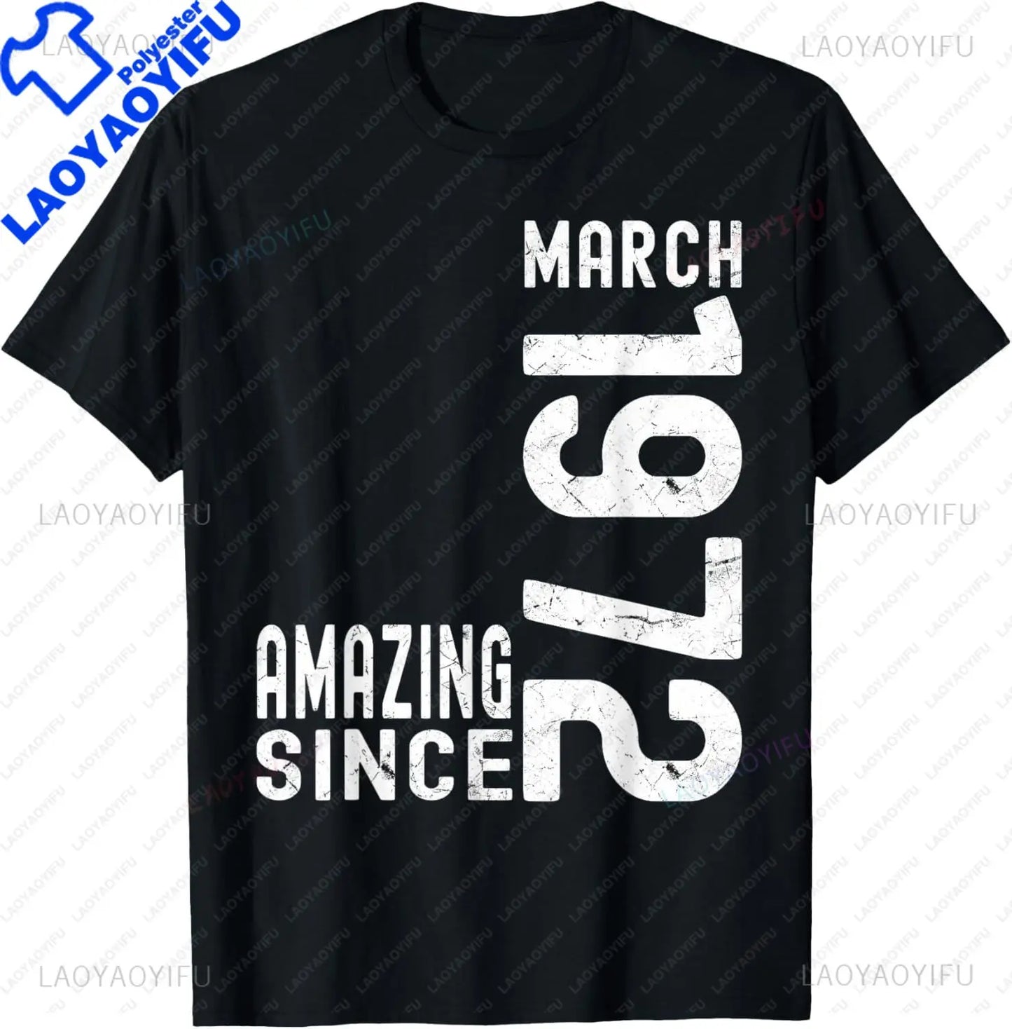 1972 Limited Edition 53th Birthday Born 1972 Unisex Neck Short Sleeve T-Shirt Casual Personalized Clothing Camisas Streetwear