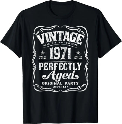 54th Birthday Tee 54 Years Old Vintage Legends Born in 1971 T-Shirt Print Original Design Gifts T Shirts Streetwear Camisas