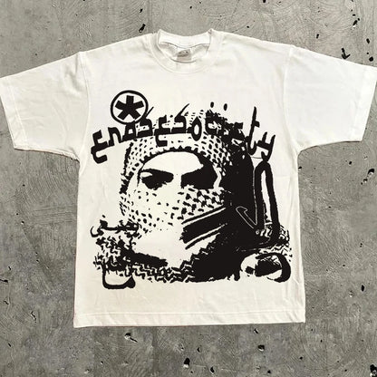 Harajuku Y2K Graphic T-Shirt | Oversized Streetwear Tee | 15 Colors, 30 Designs