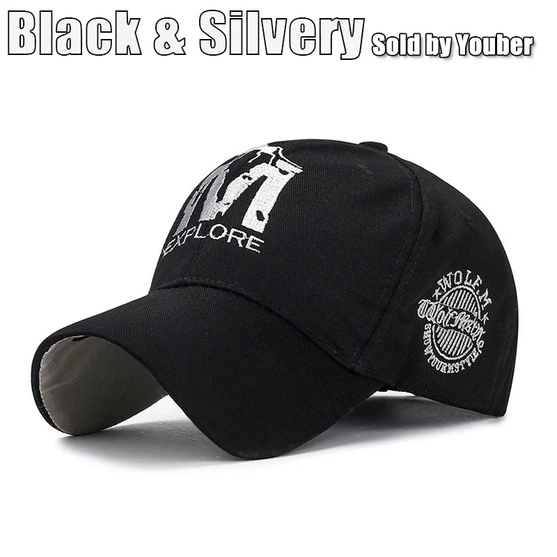 Wolf Totem Embroidery Baseball Cap – Embrace the Spirit of the Wild