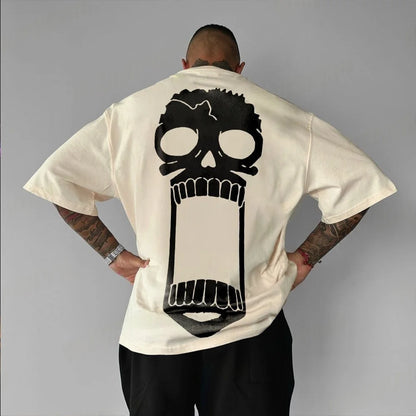 Screaming Skull Oversized T-Shirt | Streetwear Graphic Tee