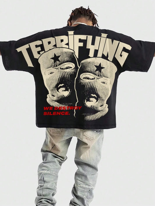 Men's T-Shirt 3D Letter Print | Streetwear Summer 2026