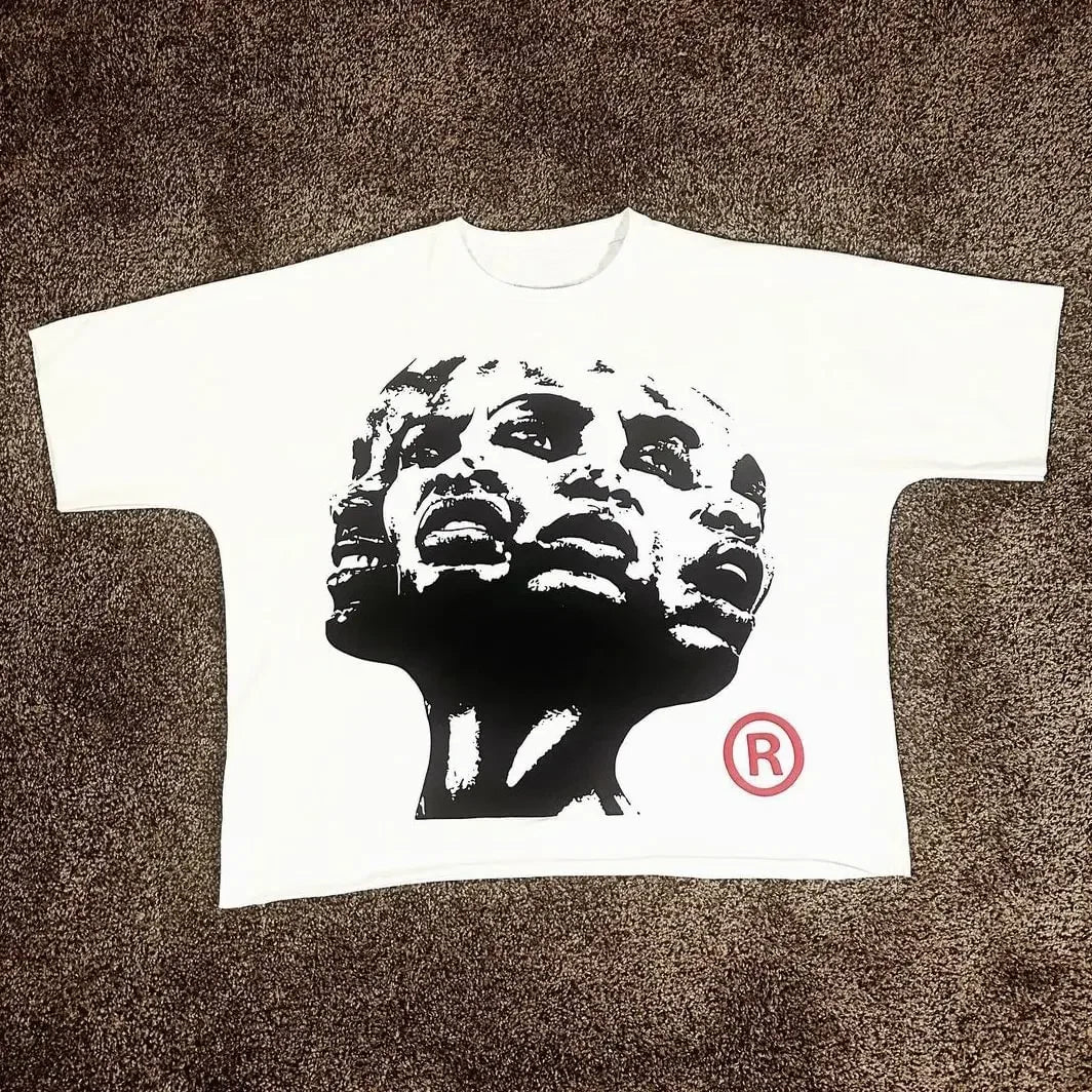 Harajuku Y2K Graphic T-Shirt | Oversized Streetwear Tee | 15 Colors, 30 Designs