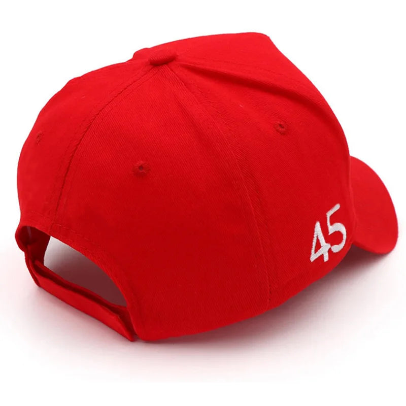 Red Presiden Election Peaked Baseball Cap 3D Embroidered USA Hat for Men Women