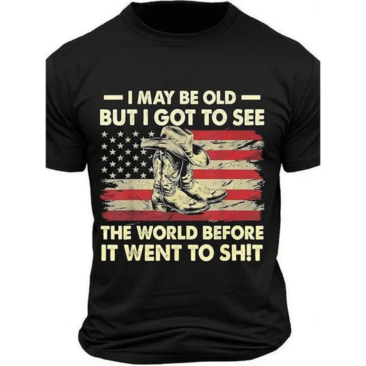 Men's 3D Skull Flag Print T-Shirt – Casual Short Sleeve Tee