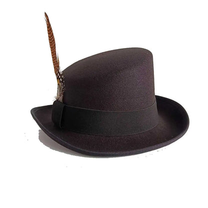 Large High-Top Fedora Hat – Gentleman's Bowler Hat British Style Magic Hat for Men Women 20 Colors