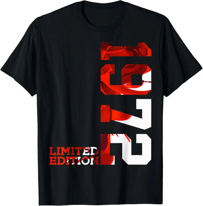 1972 Limited Edition 53th Birthday Born 1972 Unisex Neck Short Sleeve T-Shirt Casual Personalized Clothing Camisas Streetwear