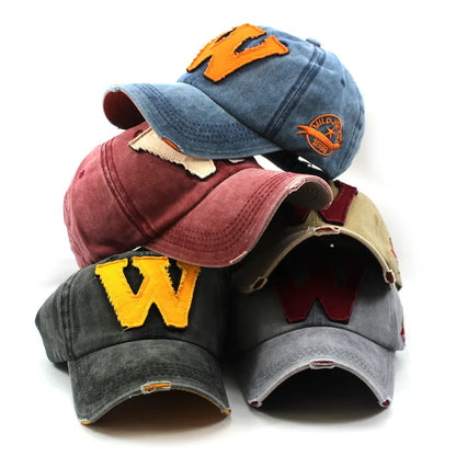 Vintage Washed Cotton Dad Hat Unisex Adjustable Baseball Cap - Promotion Sale