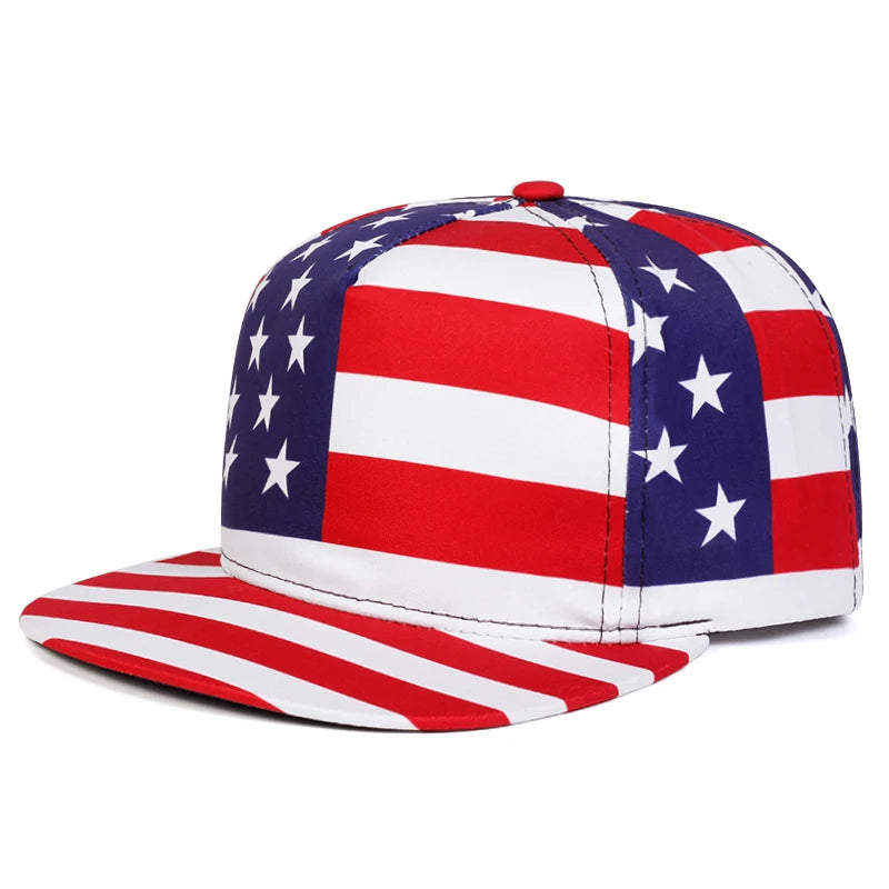 2025 National Flag Flat Brim Hat – Authentic Streetwear Style