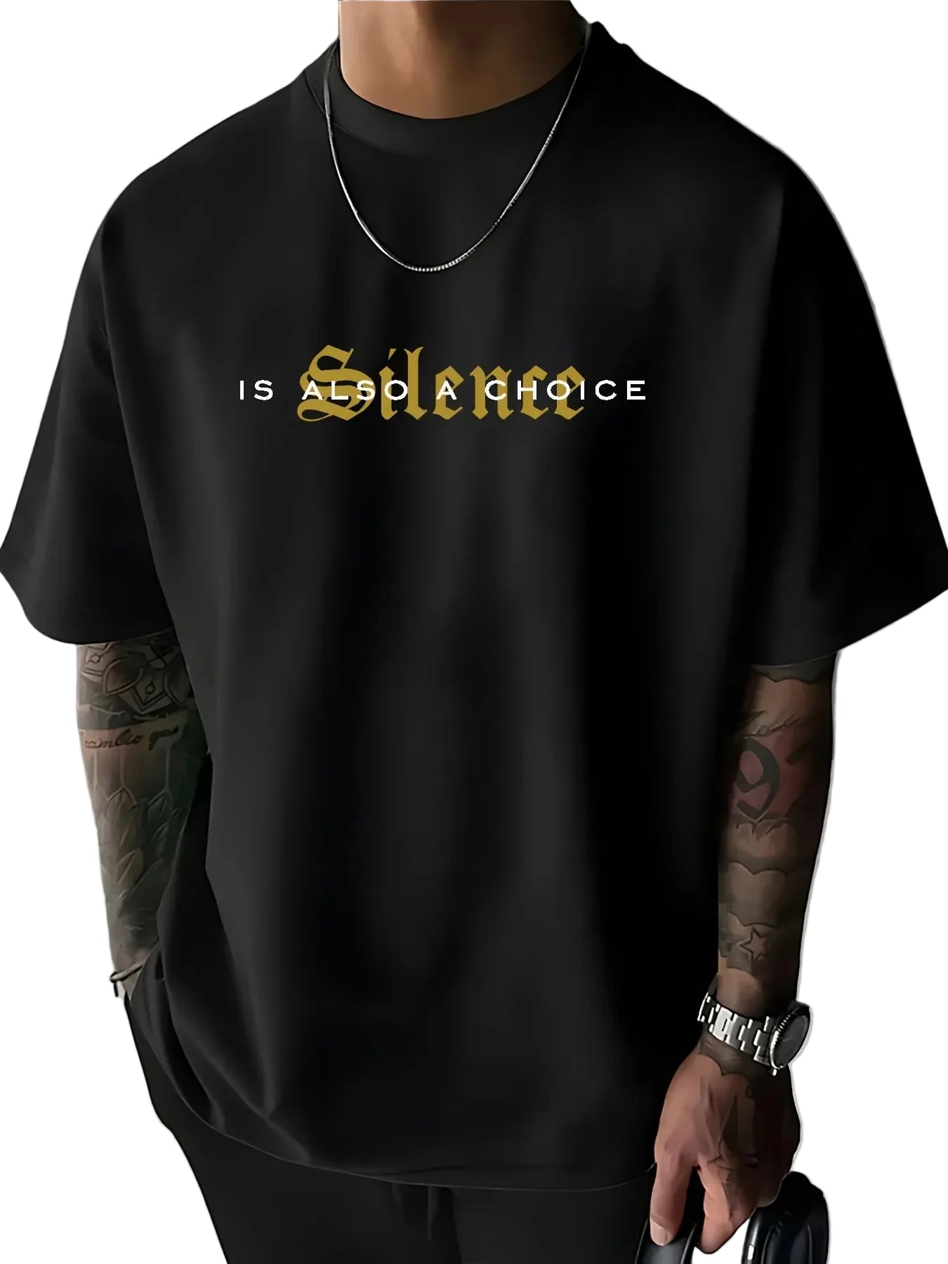 Personalized Dark Letter Print 100% Cotton Men Woment T-shirt Summer Autumn Daily Outdoor Sports Party Casual Loose Short Sleeve