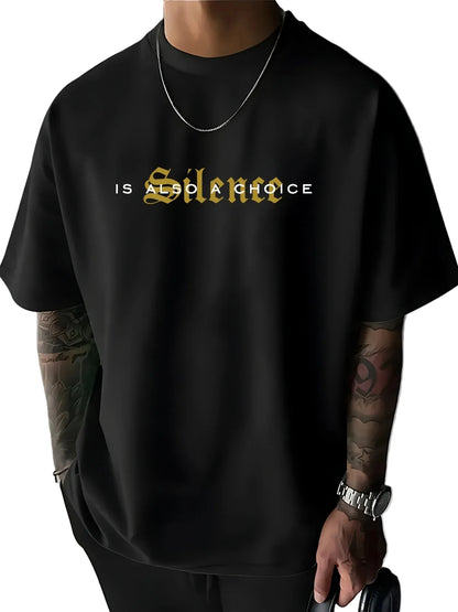 Personalized Dark Letter Print 100% Cotton Men Woment T-shirt Summer Autumn Daily Outdoor Sports Party Casual Loose Short Sleeve