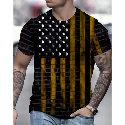 3D Eagle USA Flag Graphic T-Shirt – Urban Intensity Meets Patriotism