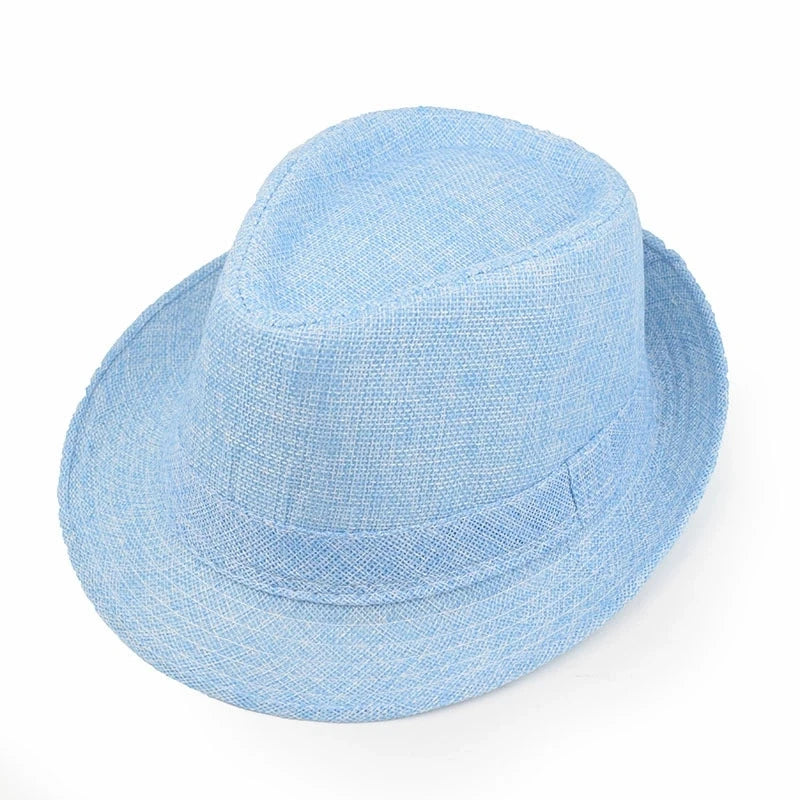 Classic Linen Fedora Jazz Hat – Elevate Your Summer Style