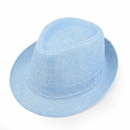 Classic Linen Fedora Jazz Hat – Elevate Your Summer Style