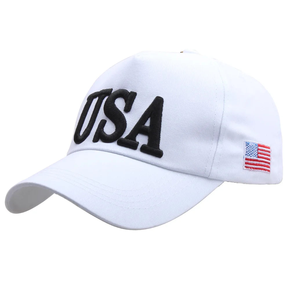 USA Flag Embroidered Baseball Cap – Classic Patriotic Style