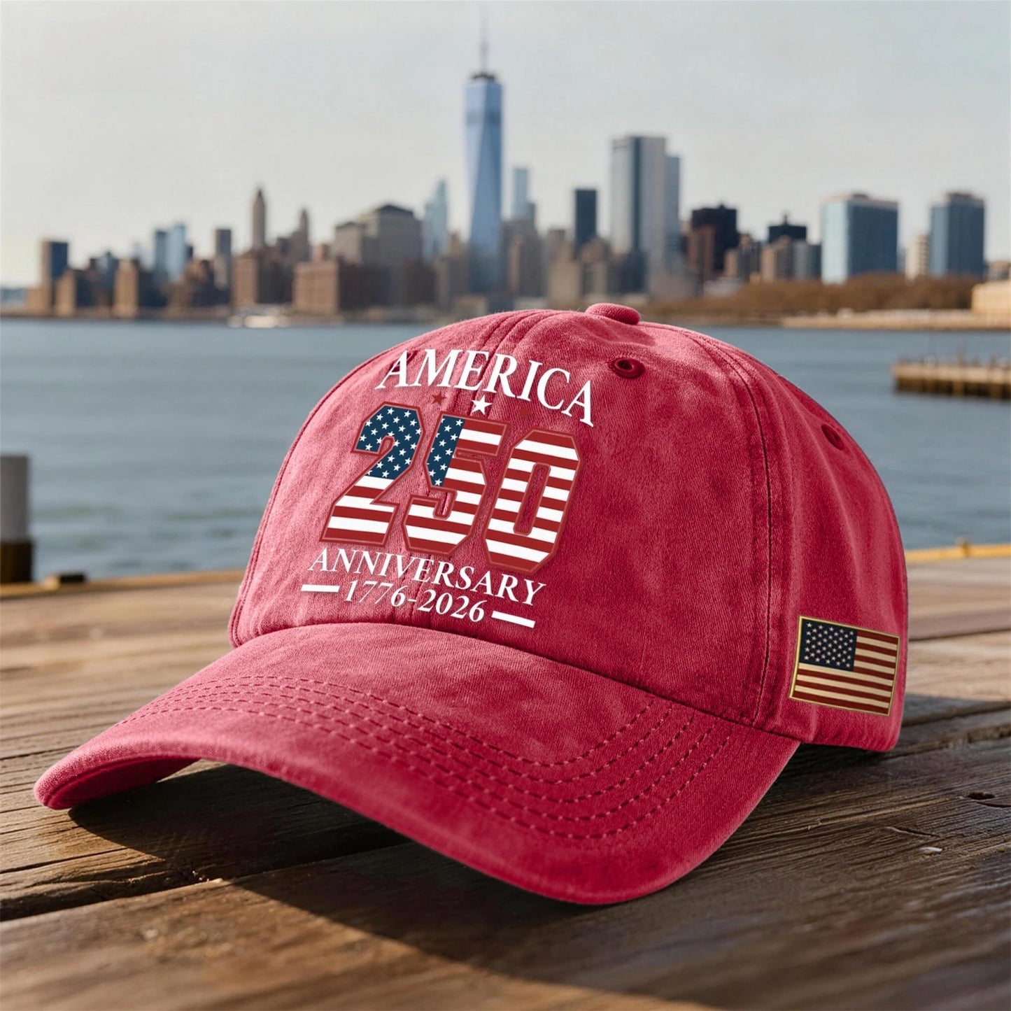 America 250th Anniversary Vintage Baseball Cap – Commemorate History