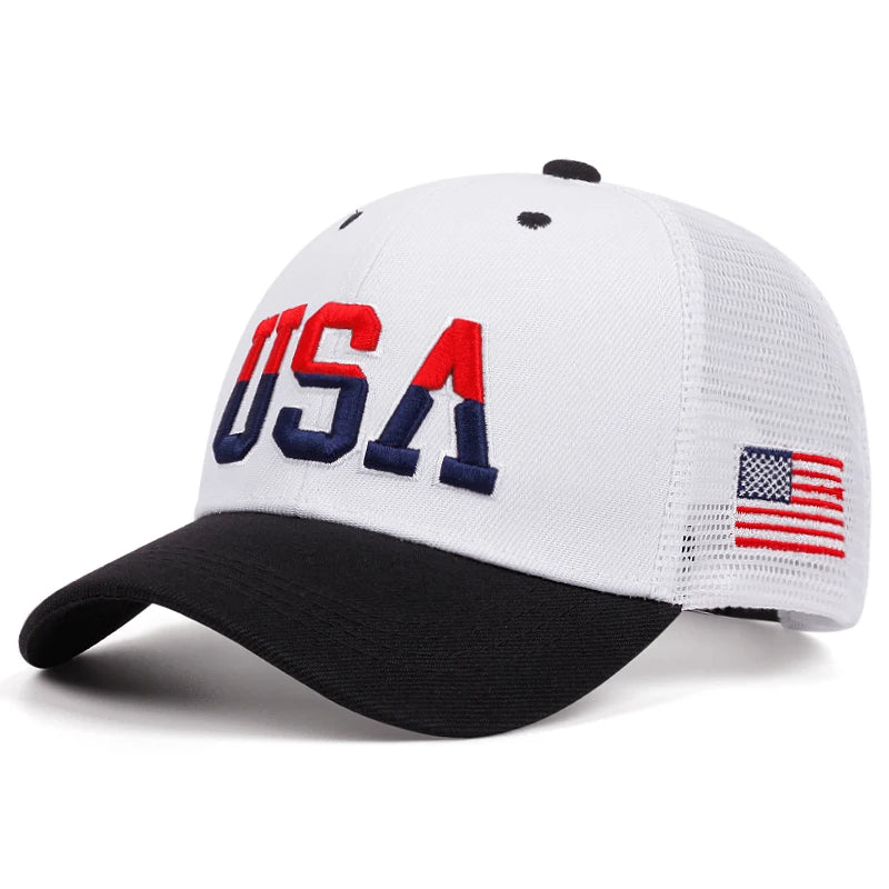 USA Flag Embroidered Baseball Cap – Classic Patriotic Style