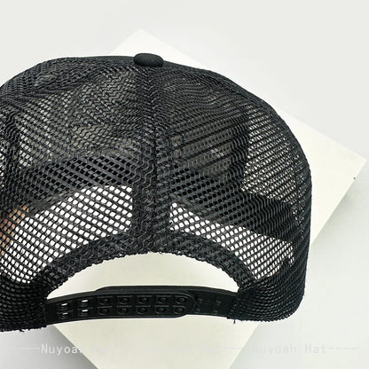 Skeleton Wings Letters Embroidery Baseball Hats Breathable Personal New Men Women Mesh Sunshade Hip Hop Trucker Caps Versatile