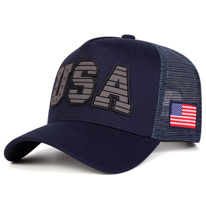 USA Letter Embroidery Baseball Net Cap – Your Essential Summer Accessory