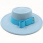 Bow Tie Fedora Hat – Wide Brim | 17 Colors | Women & Men