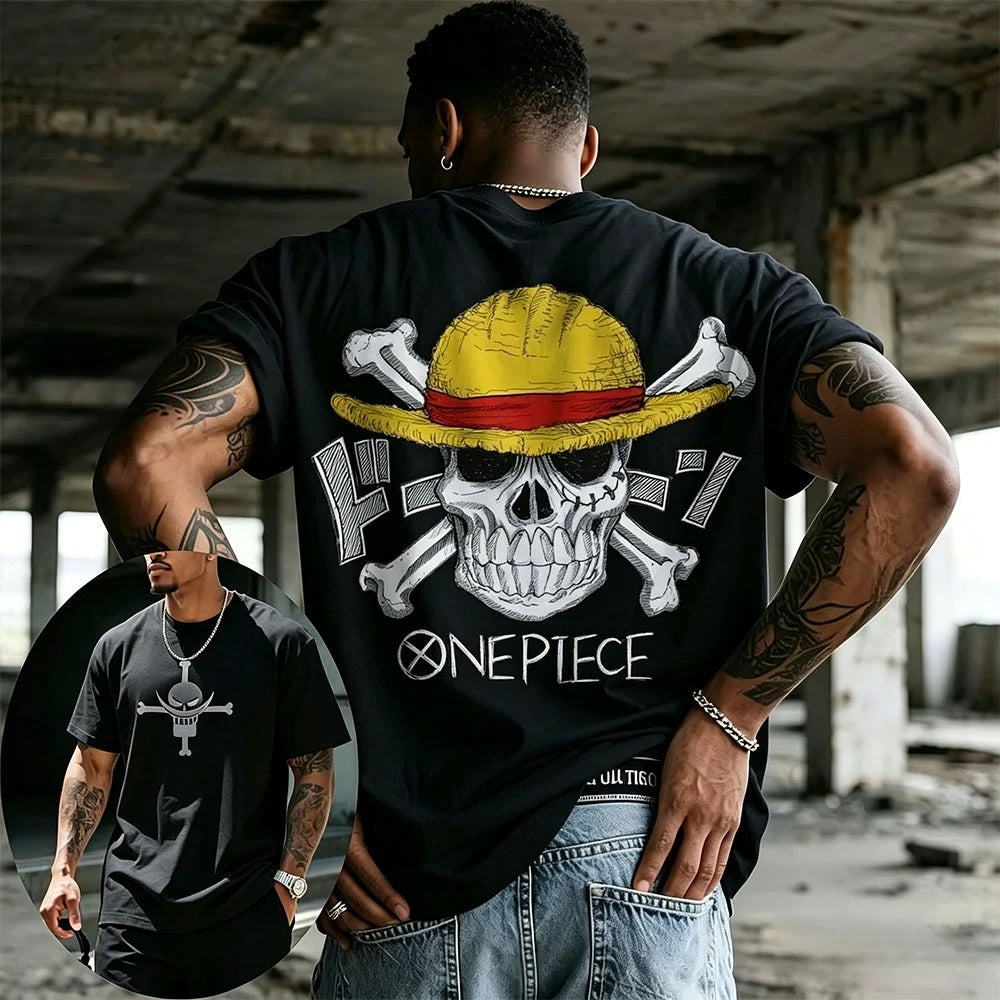 One Piece Skull T-Shirt | Anime Streetwear Graphic Tee