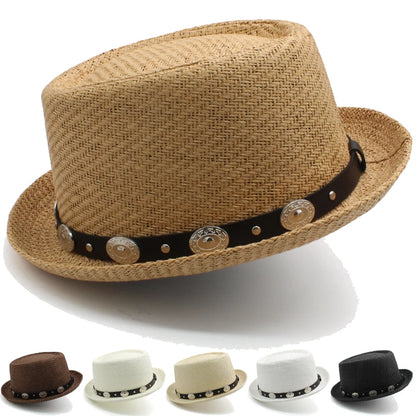 Classic Pork Pie Straw Hat – Timeless Style Meets Summer Comfort