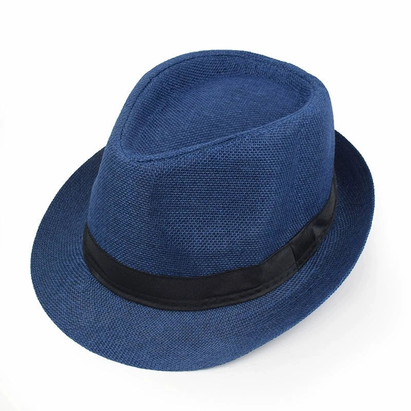 Classic Linen Fedora Jazz Hat – Elevate Your Summer Style