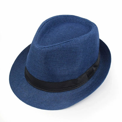Classic Linen Fedora Jazz Hat – Elevate Your Summer Style