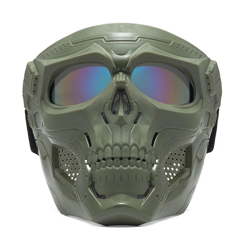 Tactical Skull Skeleton Mask – Full Face Protection with Integrated Goggles