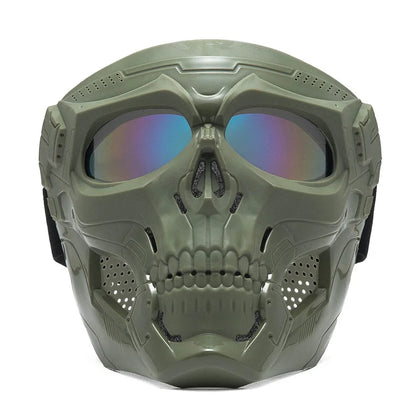 Tactical Skull Skeleton Mask – Full Face Protection with Integrated Goggles