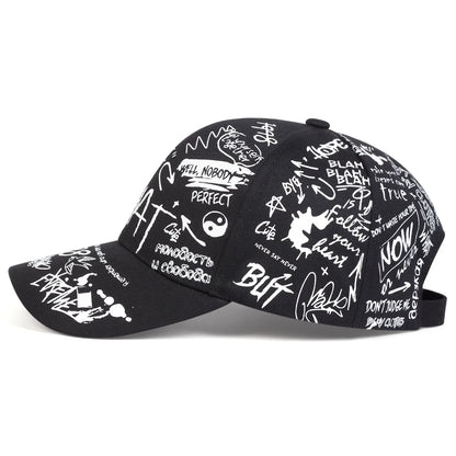 Graffiti "What Gossip" Baseball Cap – Bold Streetwear Attitude