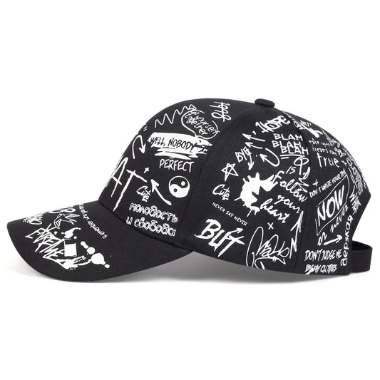 Graffiti "What Gossip" Baseball Cap – Bold Streetwear Attitude
