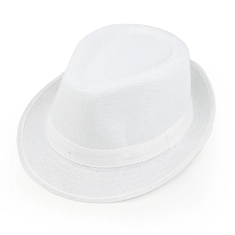 Classic Linen Fedora Jazz Hat – Elevate Your Summer Style