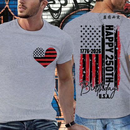 USA 250th Birthday Graphic Tee – A Historic Celebration