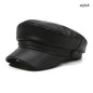 British Style PU Leather Beret – Timeless Retro Elegance