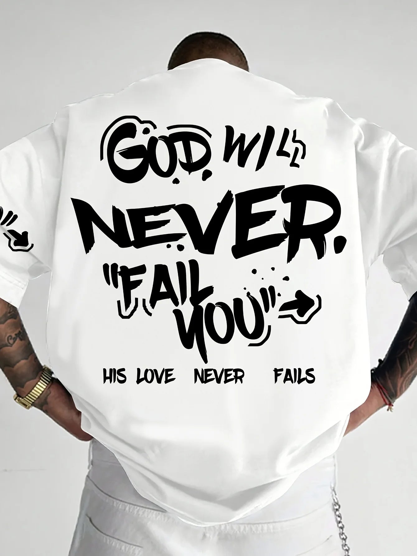 Men’s Street Style Letter Print Oversized T-Shirt – Bold Urban Essentials