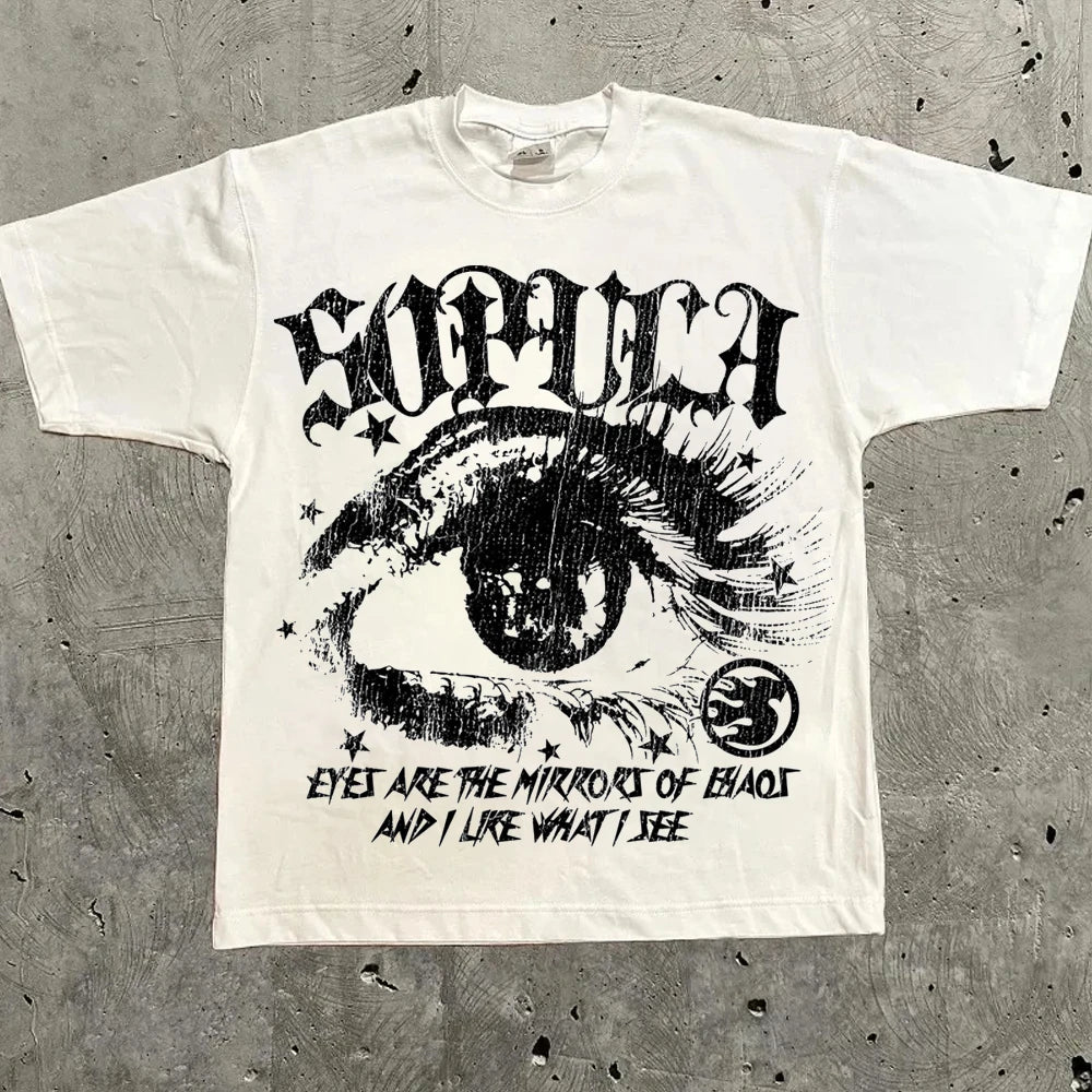 Harajuku Y2K Graphic T-Shirt | Oversized Streetwear Tee | 15 Colors, 30 Designs