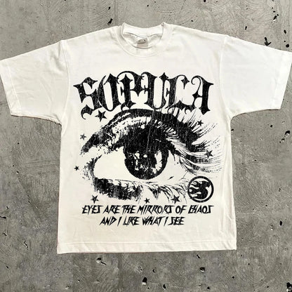 Harajuku Y2K Graphic T-Shirt | Oversized Streetwear Tee | 15 Colors, 30 Designs