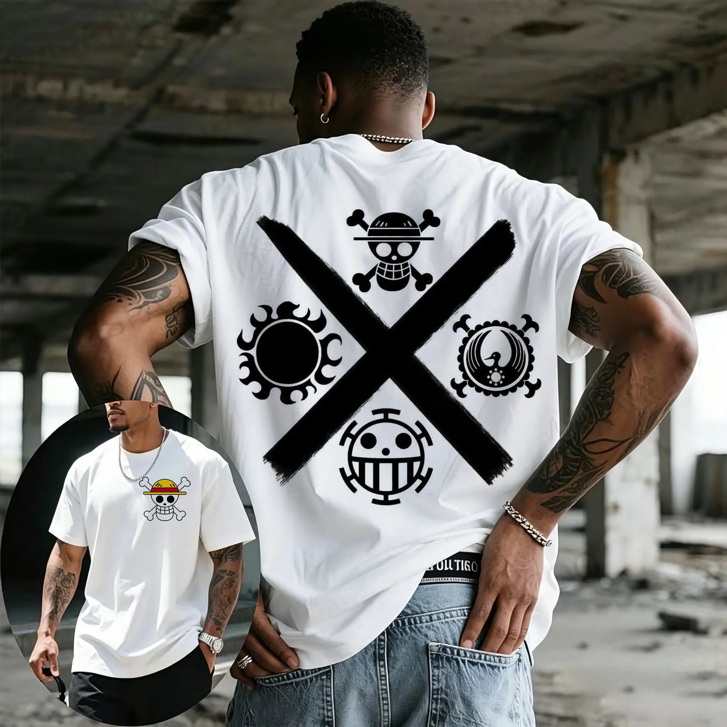 One Piece Skull T-Shirt | Anime Streetwear Graphic Tee