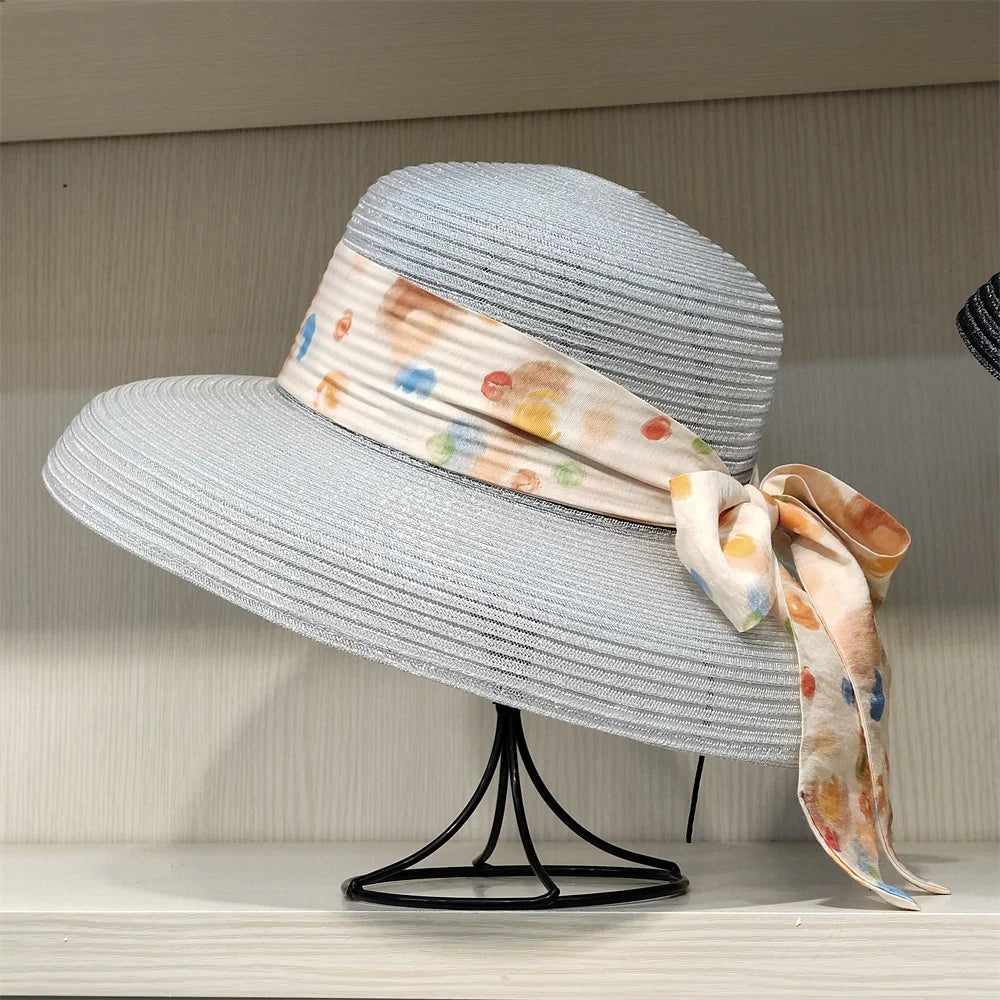 Bucket Hat Summer Hats for Women Fishing Hat Woolen Rhinestone Solid Color Basin Hat Leisure Outdoor Beach Sun Hat