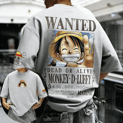 ONE PIECE Monkey D. Luffy Oversized Cotton T-Shirt – 2026 Anime Summer Collection