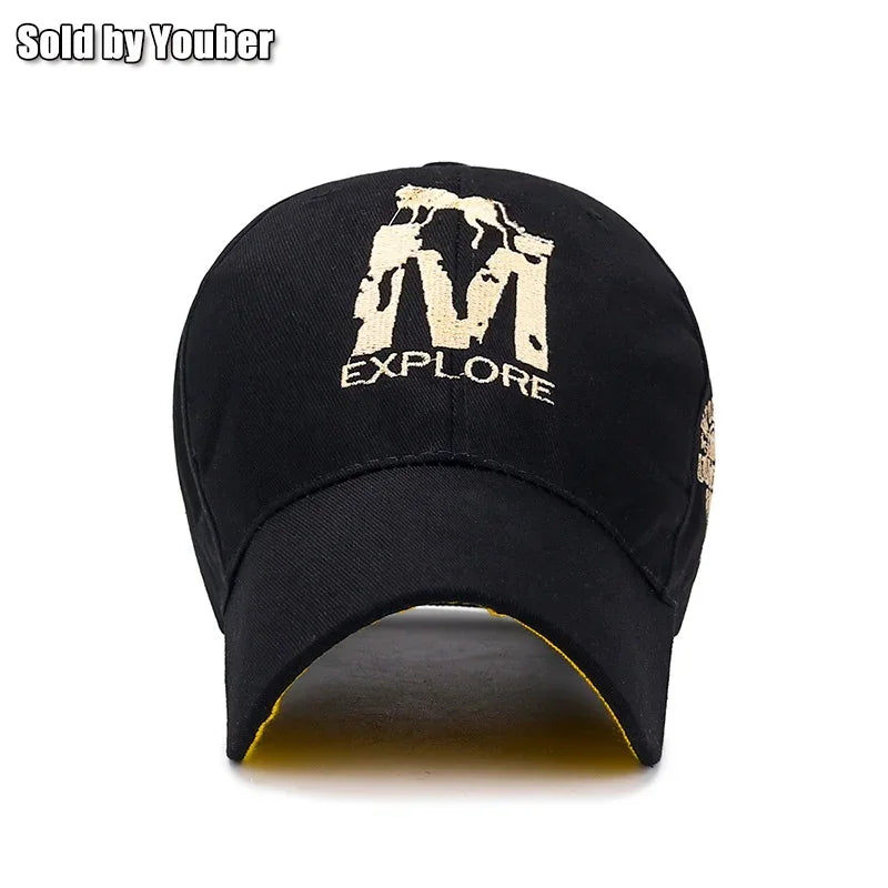 Wolf Totem Embroidery Baseball Cap – Embrace the Spirit of the Wild