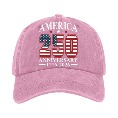 America 250th Anniversary Vintage Baseball Cap – Commemorate History