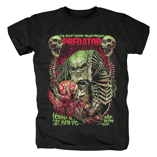 Skull Print Oversized T-Shirt — Unisex, Cotton, Short Sleeve